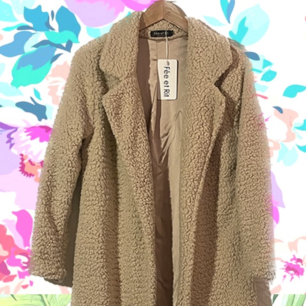 Long line Sherpa coat